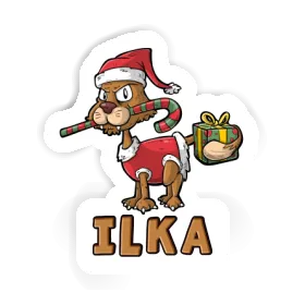 Christmas Cat Sticker Ilka Image