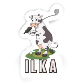 Sticker Ilka Golf Cow Image