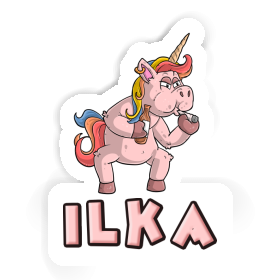 Smoking Unicorn Sticker Ilka Image
