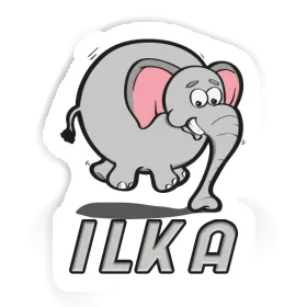 Jumping Elephant Sticker Ilka Image