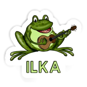Guitar Frog Sticker Ilka Image