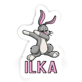 Sticker Ilka Dabbing Rabbit Image