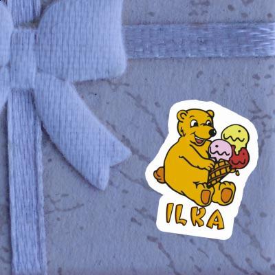 Autocollant Ours de glace Ilka Notebook Image