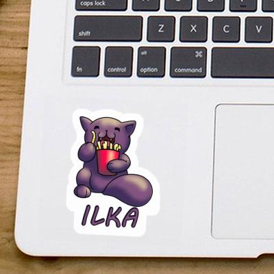 Ilka Aufkleber Pommes-Katze Notebook Ilka Aufkleber Pommes-Katze Notebook Image