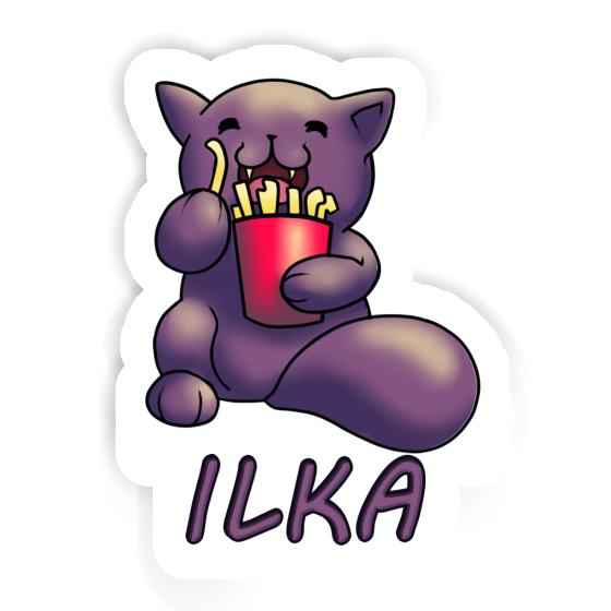 Ilka Aufkleber Pommes-Katze Ilka Aufkleber Pommes-Katze Image