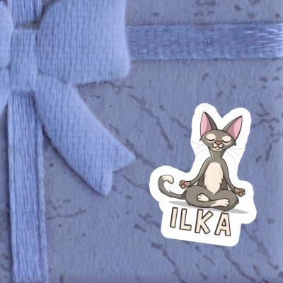 Sticker Ilka Yoga Cat Notebook Sticker Ilka Yoga Cat Gift package Image