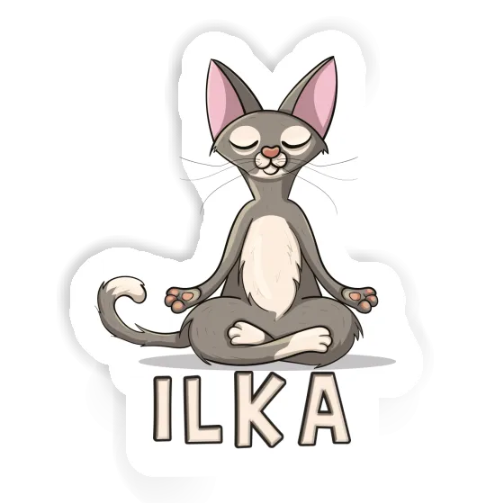 Sticker Ilka Yoga Cat Sticker Ilka Yoga Cat Image