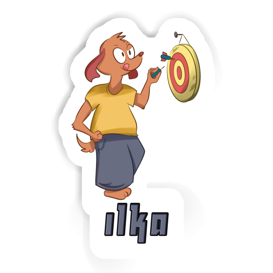 Sticker Darts Player Ilka Notebook Image