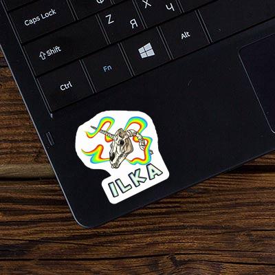 Ilka Aufkleber Einhorn-Totenkopf Laptop Image