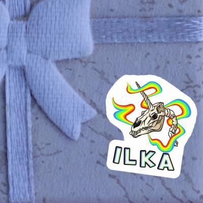 Crâne de licorne Autocollant Ilka Notebook Crâne de licorne Autocollant Ilka Gift package Image