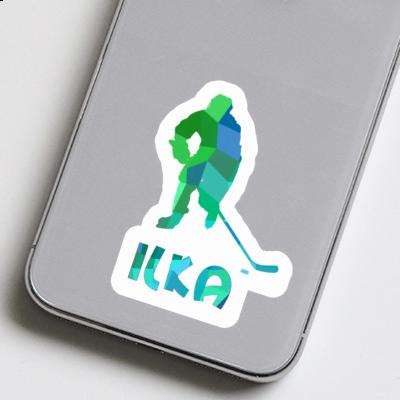 Sticker Eishockeyspieler Ilka Notebook Sticker Eishockeyspieler Ilka Gift package Image