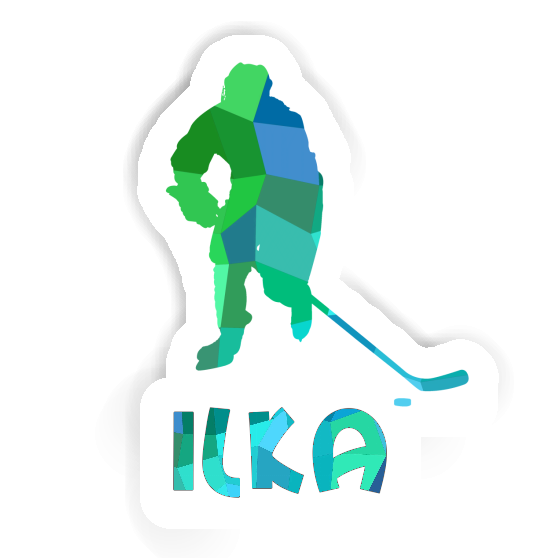 Sticker Eishockeyspieler Ilka Laptop Sticker Eishockeyspieler Ilka Laptop Image