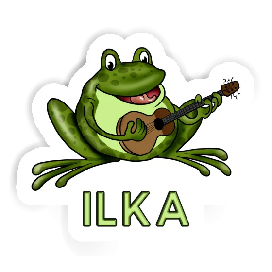 Guitar Frog Sticker Ilka Image