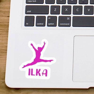 Ilka Aufkleber Gymnastin Notebook Image