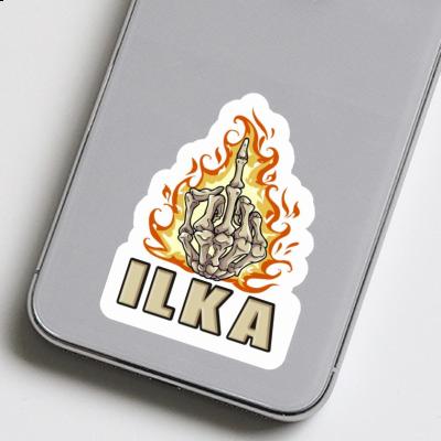 Aufkleber Ilka Mittelfinger Notebook Aufkleber Ilka Mittelfinger Gift package Image