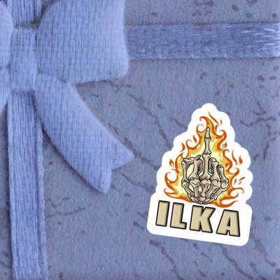 Aufkleber Ilka Mittelfinger Notebook Aufkleber Ilka Mittelfinger Notebook Image