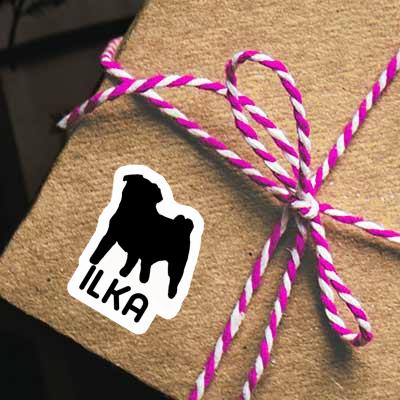 Sticker Pug Ilka Notebook Sticker Pug Ilka Gift package Image