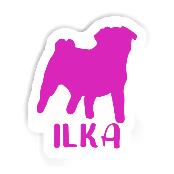 Sticker Ilka Mops Notebook Sticker Ilka Mops Gift package Image