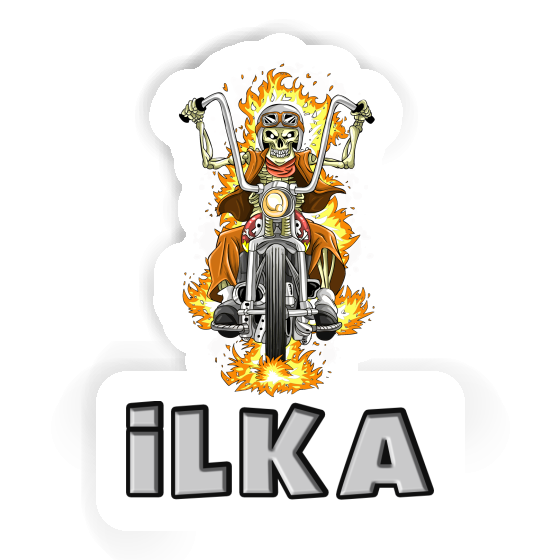 Aufkleber Motorradfahrer Ilka Notebook Aufkleber Motorradfahrer Ilka Notebook Image