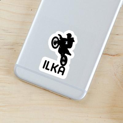 Sticker Motocross Jumper Ilka Notebook Image