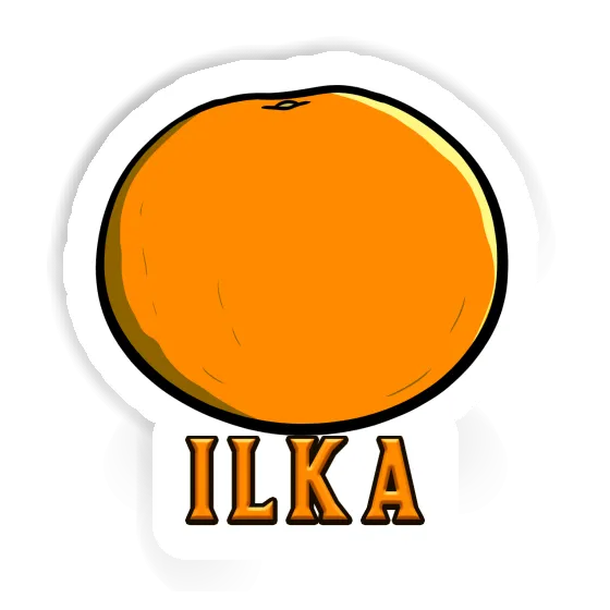 Sticker Ilka Orange Notebook Sticker Ilka Orange Gift package Image