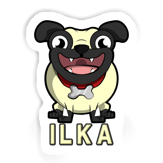 Sticker Ilka Pug Notebook Sticker Ilka Pug Notebook Image