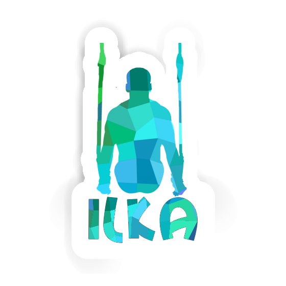 Autocollant Ilka Gymnaste aux anneaux Notebook Autocollant Ilka Gymnaste aux anneaux Notebook Image