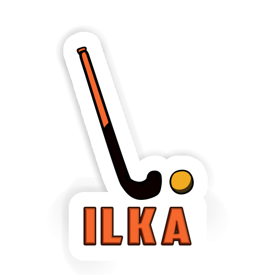 Sticker Ilka Unihockeyschläger Notebook Image