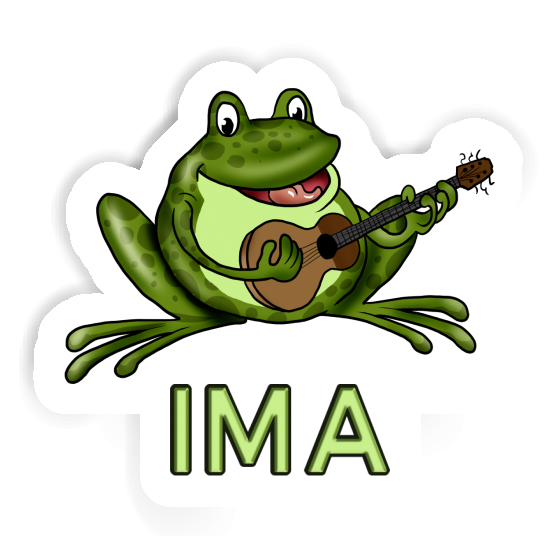 Sticker Ima Guitar Frog Notebook Image