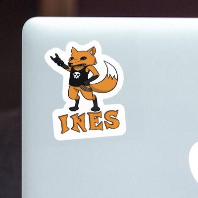 Ines Autocollant Renard Laptop Ines Autocollant Renard Laptop Image