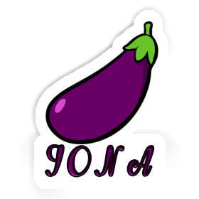 Aubergine Sticker Iona Image