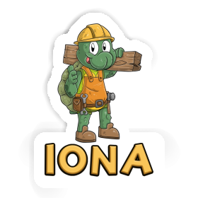 Sticker Construction worker Iona Image