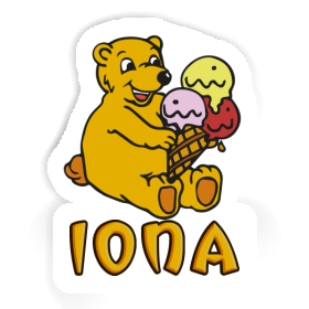 Sticker Iona Ice Cream Bear Image