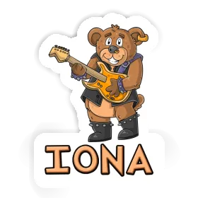 Sticker Rocker Bear Iona Image