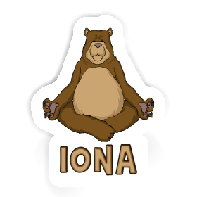 Iona Sticker Yogi Image
