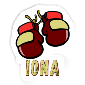 Iona Autocollant Gant de boxe Image