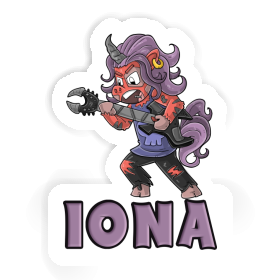 Sticker Iona Rocking Unicorn Image