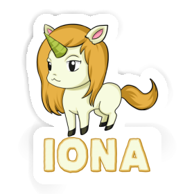 Sticker Iona Unicorn Image