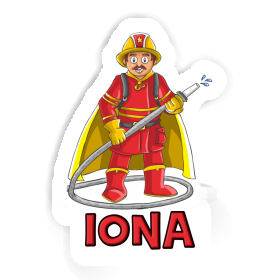 Iona Sticker Firefighter Image