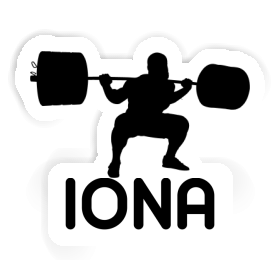 Weightlifter Sticker Iona Image