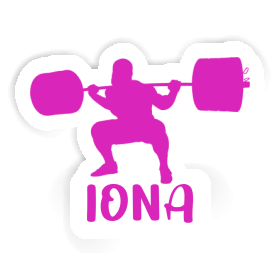 Sticker Weightlifter Iona Image