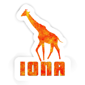 Iona Sticker Giraffe Image