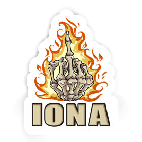 Autocollant Iona Doigt du milieu Image