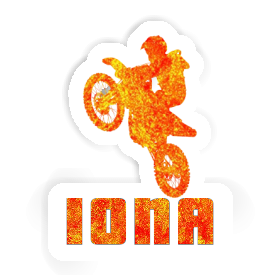 Iona Sticker Motocross Rider Image