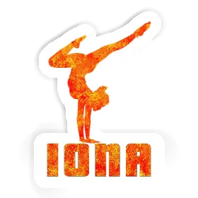 Sticker Yoga Woman Iona Image