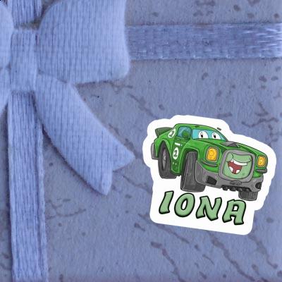 Race car Sticker Iona Notebook Image