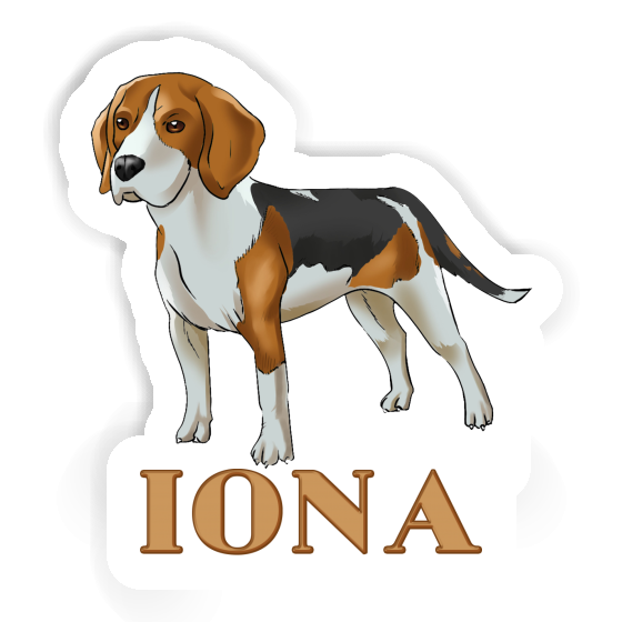 Aufkleber Beagle Hund Iona Laptop Image