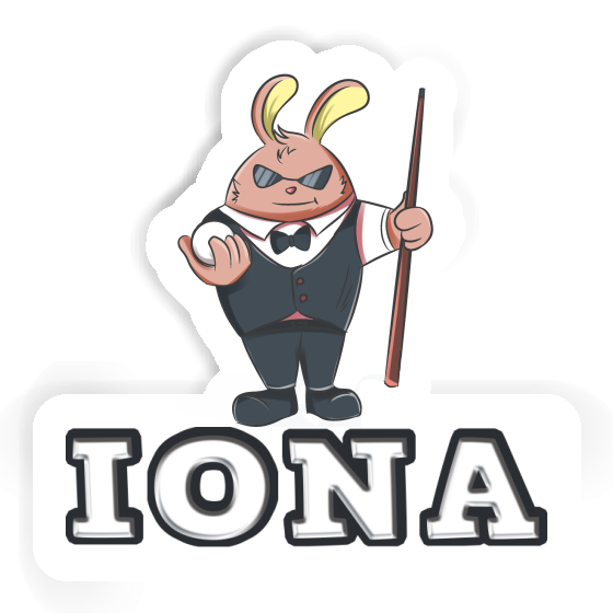 Autocollant Joueur de billard Iona Gift package Image