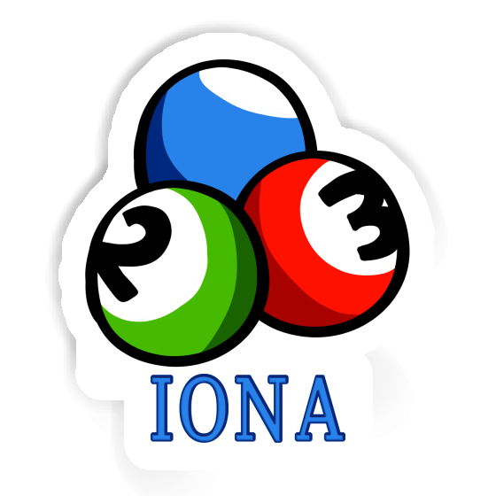 Iona Autocollant Boule de billard Notebook Iona Autocollant Boule de billard Gift package Image