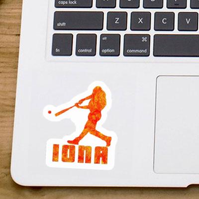 Sticker Iona Baseball Player Notebook Sticker Iona Baseball Player Notebook Image